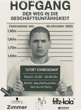 Hofgang -Weg in die Geschäftsunfähigkeit Werbeplakat