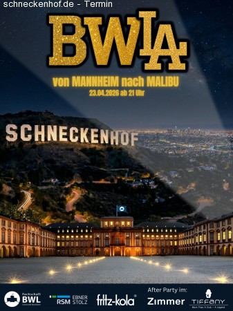 BWLA - Von Mannheim nach Malibu! Werbeplakat